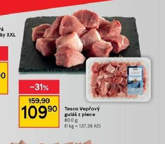 Tesco Vepřový guláš z plece nabídka