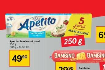 Tesco Apetito smetanové maxi nabídka