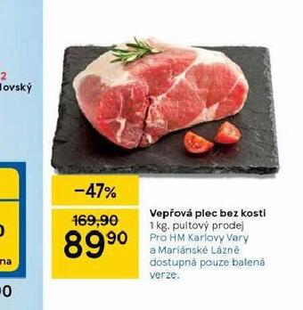 Tesco Vepřová plec bez kosti nabídka