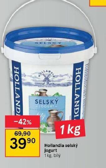 Tesco Hollandia selský jogurt nabídka