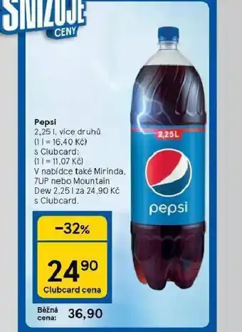 Tesco Pepsi ,25l nabídka