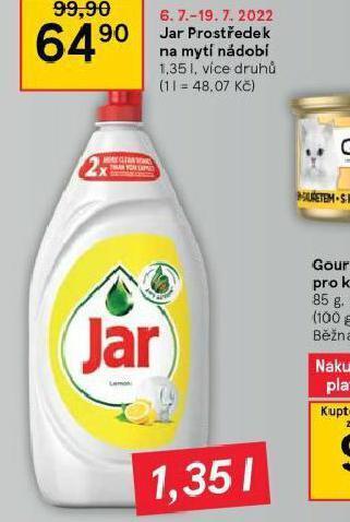 Tesco Jar prostředek na nádobí nabídka