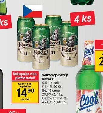 Tesco Pivo velkopopovický kozel 11 nabídka