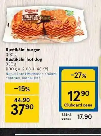 Rustikální hot dog