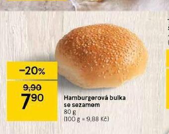 Tesco Hamburgerová bulka se sezamem nabídka