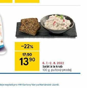 Tesco Salát á la krab nabídka