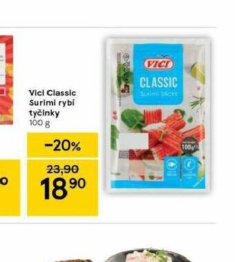 Tesco Vici classic surimi rybí tyčinky nabídka