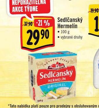 Jip Sedlčanský hermelín nabídka