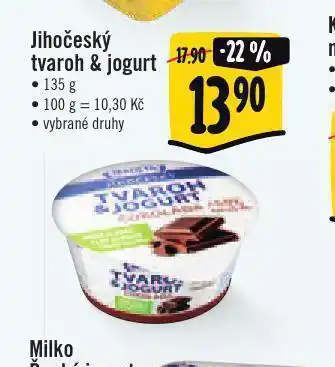 Jip Jihočeský tvaroh a jogurt nabídka