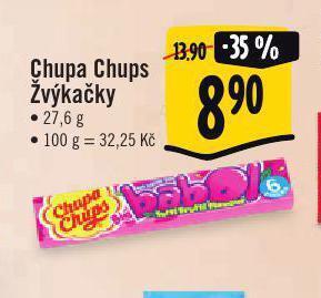Jip Chupa chups žvýkačky nabídka