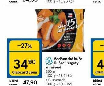 Tesco Vodňanské kuře kuřecí nugety smažené nabídka