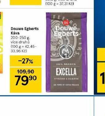 Tesco Douwe egberts káva nabídka