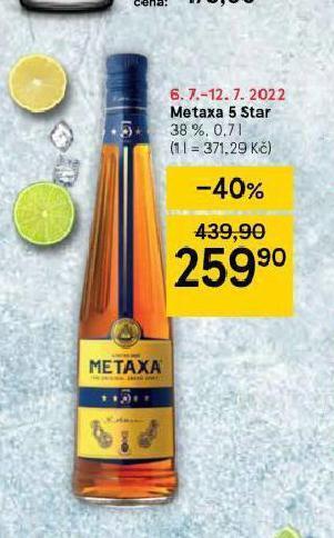 Tesco Metaxa 5 star nabídka