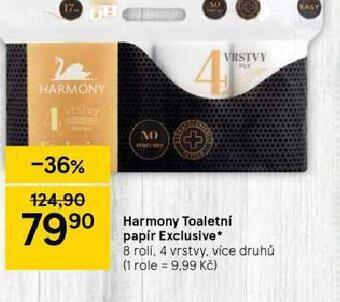 Tesco Harmony toaletní papír nabídka