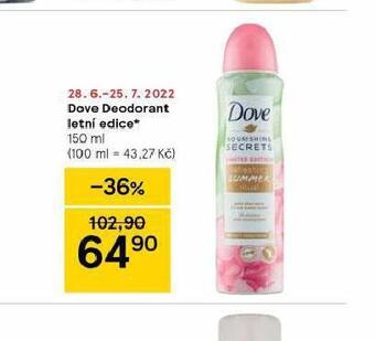 Tesco Dove deodorant nabídka