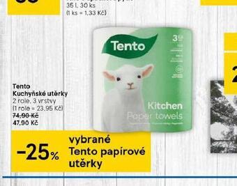 Tesco Tento kuchyňské utěrky nabídka