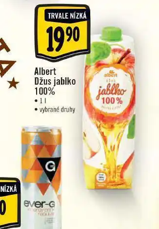 Albert Albert džus jablko 100% nabídka