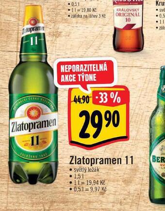 Albert Pivo zlatopramen 11 nabídka