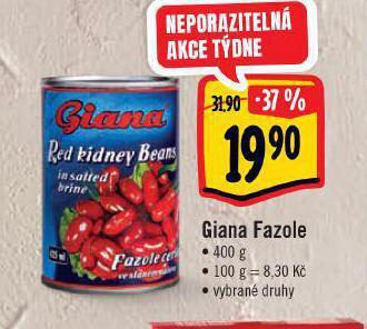 Albert Giana fazole nabídka