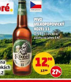Penny Market Pivo velkopopovický kozel 11 nabídka