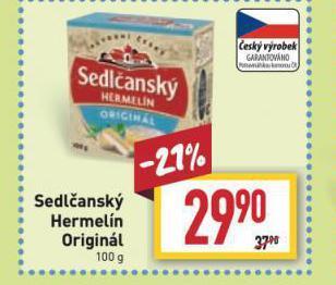 Billa Sedlčanský hermelín originál nabídka