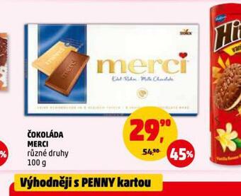 Penny Market Čokoláda merci nabídka