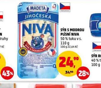 Penny Market Sýr s modrou plísní niva nabídka