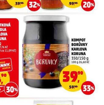 Penny Market Kompot borůvky nabídka