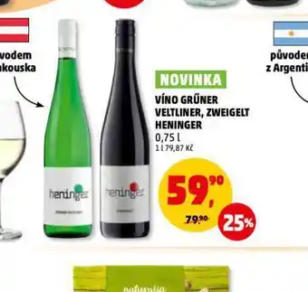 Penny Market Víno zwegelt heninger nabídka