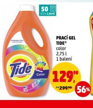 Penny Market Tide prací gel nabídka