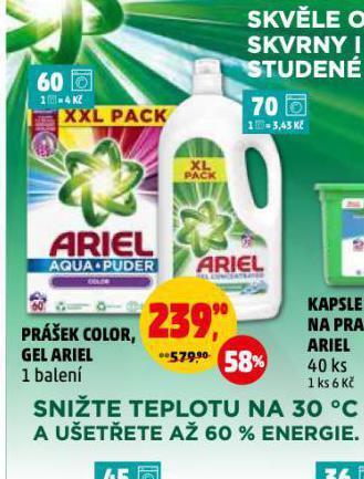 Penny Market Ariel prací prostředek nabídka