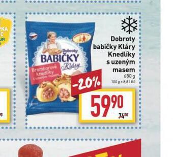 Billa Knedlíky s uzeným masem nabídka