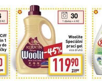 Billa Woolite speciální prací gel nabídka