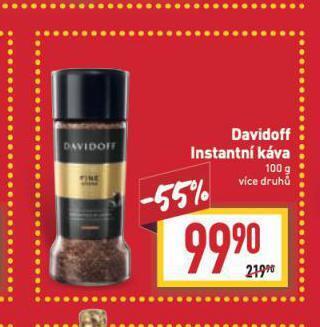 Billa Davidoff instantní káva nabídka