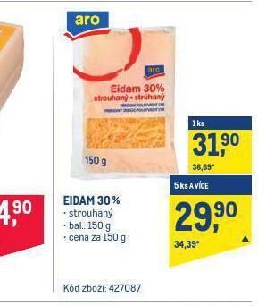Makro Eidam sýr nabídka