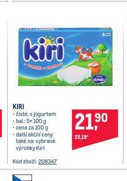 Makro Kiri sýr nabídka