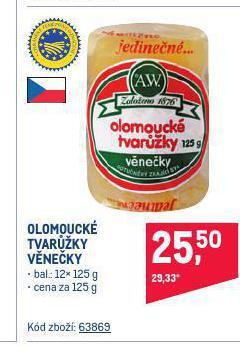 Makro Olomoucké tvarůžky nabídka