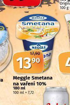 Coop Meggle smetana na vaření 10% nabídka