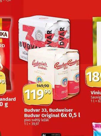 Coop Pivo budweiser budvar original nabídka