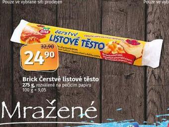 Coop Brick čerstvé listové těsto nabídka