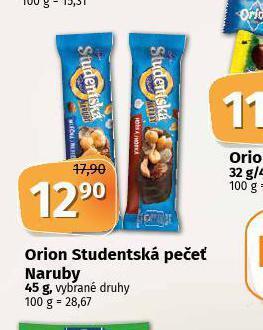 Coop Orion studentská pečeť nabídka