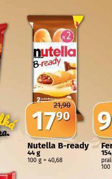 Coop Nutella b-ready nabídka