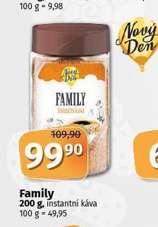 Coop Family instantní káva nabídka