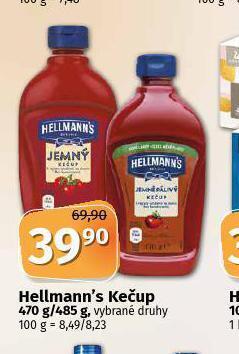 Coop Hellmann´s kečup nabídka