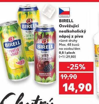 Kaufland Birell nealkoholické pivo nabídka