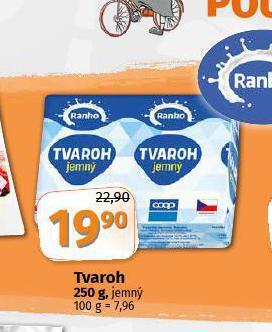 Coop Tvaroh nabídka