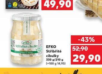 Kaufland Efko stříbřité cibulky nabídka