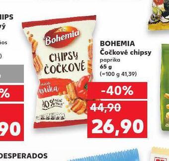 Kaufland Bohemia čočkové chipsy nabídka