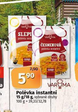 Coop Polévka instantní nabídka