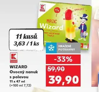 Kaufland Ovocný nanuk s polevou nabídka